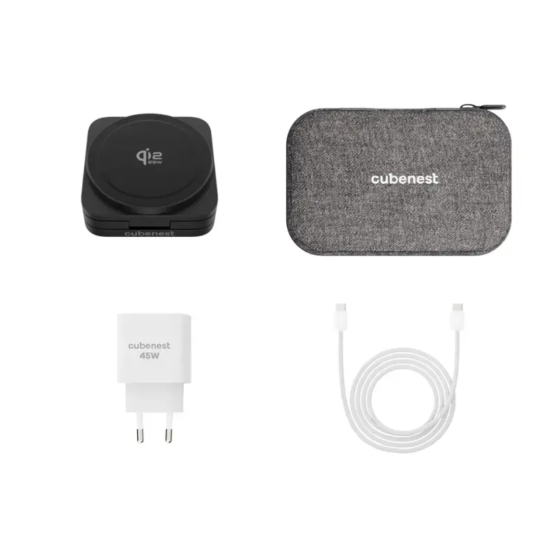 Qi2.2 Încărcător MagSafe pliabil 3 în 1