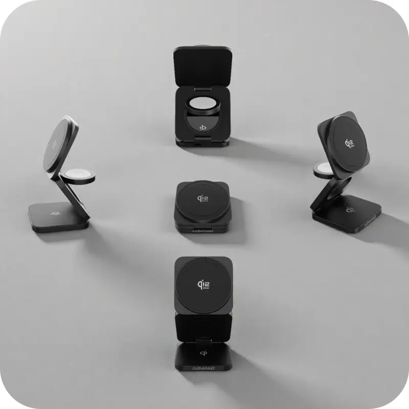 Qi2.2 Încărcător MagSafe pliabil 3 în 1