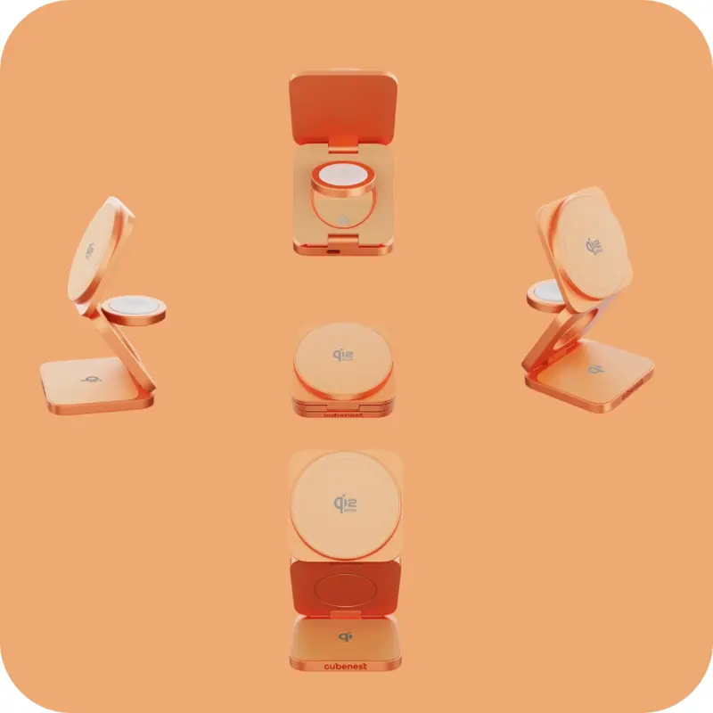 Qi2.2 Încărcător MagSafe pliabil 3 în 1