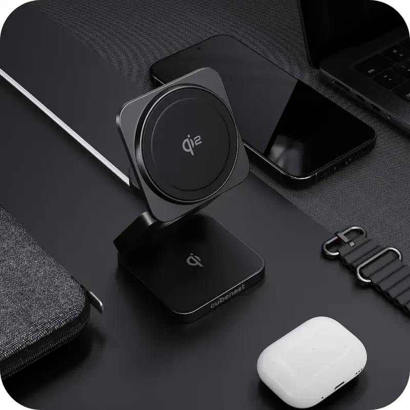 Qi2.2 Încărcător MagSafe pliabil 3 în 1