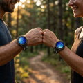 Curea Premium pentru Apple Watch Sport Negru/Portocaliu
