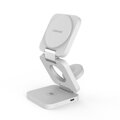 Cubenest Încărcător pliabil magnetic wireless 3 în 1 E310 alb