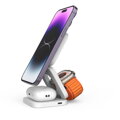 Cubenest Încărcător pliabil magnetic wireless 3 în 1 E310 alb