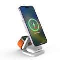 Cubenest Încărcător pliabil magnetic wireless 3 în 1 E310 alb