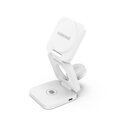Cubenest Încărcător pliabil magnetic wireless 3 în 1 E310 alb