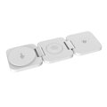 Cubenest Qi2 Încărcător pliabil magnetic wireless 3 în 1 EQ310 alb