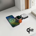 Cubenest Qi2 Încărcător pliabil magnetic wireless 3 în 1 EQ310 gri