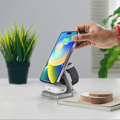 Cubenest Încărcător pliabil magnetic wireless 3 în 1 S312 Pro gri