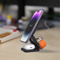 Cubenest Încărcător pliabil magnetic wireless 3 în 1 E310 gri