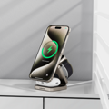 Cubenest Qi2 Încărcător pliabil magnetic wireless 3 în 1 SQ312 Pro titan
