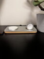Cubenest Încărcător magnetic wireless 2 în1 K200 argintiu