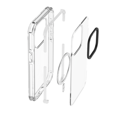 Cubenest Husă pentru iPhone 15 Pro MagPro Strong Guard alb