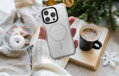 Cubenest Husă pentru iPhone 15 Pro MagPro Strong Guard alb