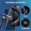 Cubenest Folie de protectie din sticla iPhone 15 Pro