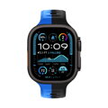 Curea Premium pentru Apple Watch Sport Negru/Albastru