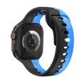 Curea Premium pentru Apple Watch Sport Negru/Albastru