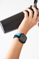 Curea Premium pentru Apple Watch Sport Negru/Albastru