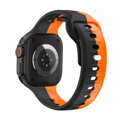 Curea Premium pentru Apple Watch Sport Negru/Portocaliu