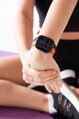 Curea Premium pentru Apple Watch Sport Negru/Portocaliu