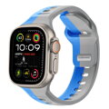Curea Premium pentru Apple Watch Sport Albastru/Gri