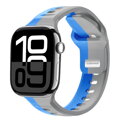 Curea Premium pentru Apple Watch Sport Albastru/Gri