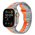 Curea Premium pentru Apple Watch Sport Portocaliu/Gri