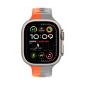 Curea Premium pentru Apple Watch Sport Portocaliu/Gri