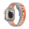 Curea Premium pentru Apple Watch Sport Portocaliu/Gri