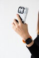 Curea Premium pentru Apple Watch Sport Portocaliu/Gri