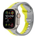 Curea Premium pentru Apple Watch Sport Galben/Gri