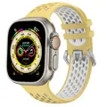 Curea Cubenest pentru Apple Watch Sport Galben/Alb