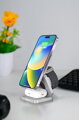 Cubenest Încărcător pliabil magnetic wireless 3 în 1 S312 Pro gri