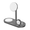 Cubenest Încărcător magnetic wireless 3 în1 S313 Pro gri