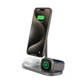 Cubenest Încărcător magnetic wireless 3 în1 S313 Pro gri