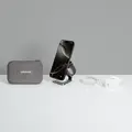 Cubenest Qi2.2 Încărcător magnetic wireless pliabil 3 în 1 SQ312 Ultra gri