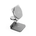 Cubenest Qi2.2 Încărcător magnetic wireless pliabil 3 în 1 SQ312 Ultra gri