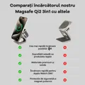 Cubenest Qi2 Încărcător pliabil magnetic wireless 3 în 1 SQ312 Pro negru