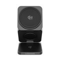 Cubenest Qi2.2 Încărcător pliabil magnetic wireless 3 în 1 SQ312 Pro negru