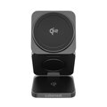Cubenest Qi2 Încărcător pliabil magnetic wireless 3 în 1 SQ312 Pro negru