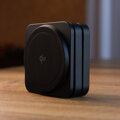 Cubenest Qi2 Încărcător pliabil magnetic wireless 3 în 1 SQ312 Pro negru