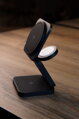 Cubenest Qi2 Încărcător pliabil magnetic wireless 3 în 1 SQ312 Pro negru