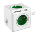 Cubenest PowerCube Extended USB A+C PD 20 W 1,5 m verde
