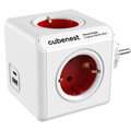 Cubenest PowerCube Original USB A+C PD 20 W 1,5 m roșu