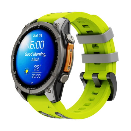 Curea Premium pentru Apple Watch Sport Negru/Portocaliu