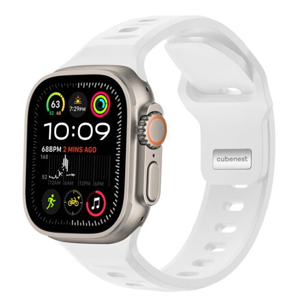 Curea Premium pentru Apple Watch Sport Alb
