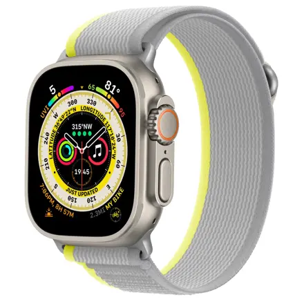 Curea pentru Apple Watch Trail Loop Galben/Gri