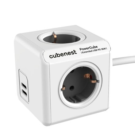 Cubenest PowerCube Extended USB C+C PD 35 W 1,5 m