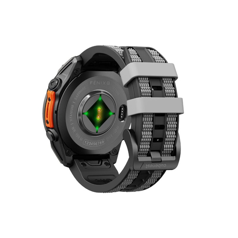 Curea Premium pentru Apple Watch Sport Negru/Portocaliu
