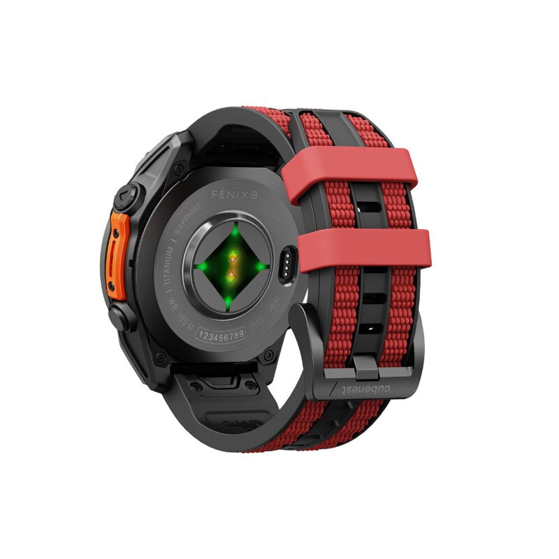 Curea Premium pentru Apple Watch Sport Negru/Portocaliu