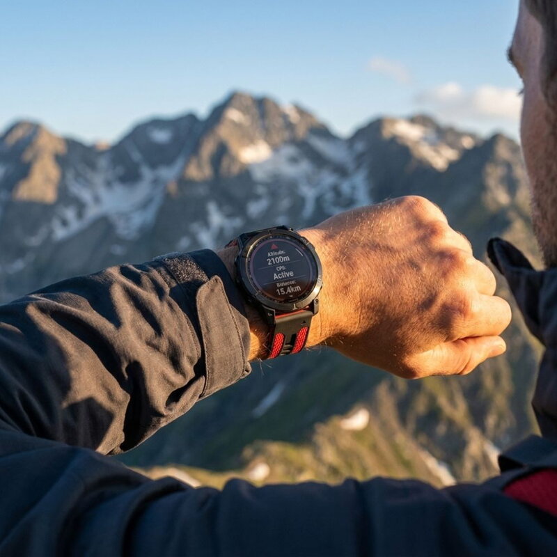 Curea Premium pentru Apple Watch Sport Negru/Portocaliu